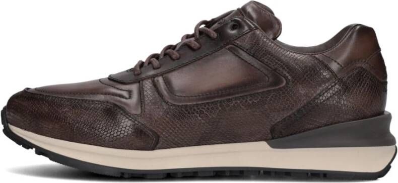 Greve Podium 7258 Lage sneakers Leren Sneaker Heren Bruin + - Foto 3