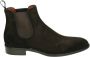 Greve Bruine Suède Business Mid Herenschoenen - Thumbnail 1