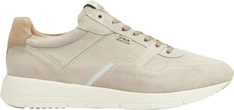 Greve Comfortabele Sneaker Geïnspireerd door Nederlands Landschap Beige Heren