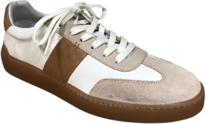 GREVE Lage Sneakers Heren Wave Leer Beige - Foto 5