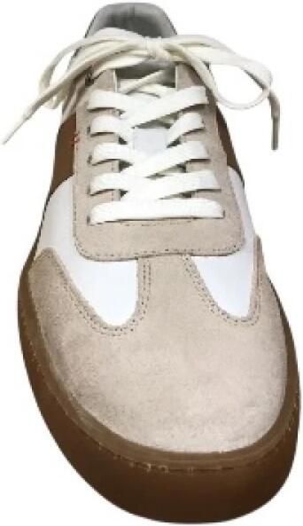 GREVE Lage Sneakers Heren Wave Leer Beige - Foto 8