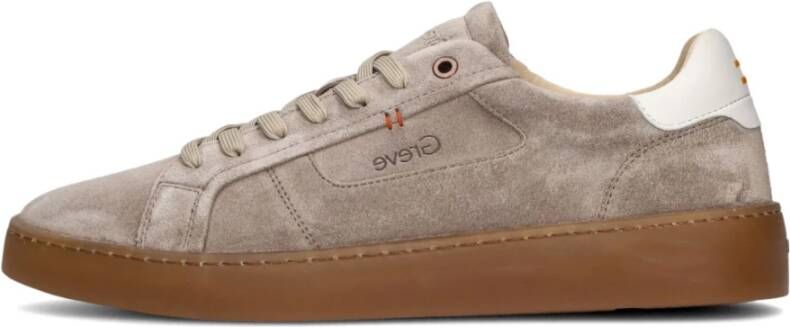 Greve Taupe Suède Heren Wave Schoenen