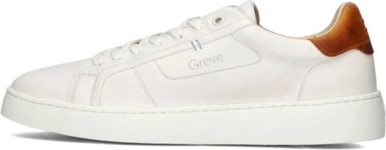 Greve Wave Heren Nette Schoenen Wit Suède