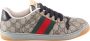 Gucci Beige Sneakers Lace-up Web Band Multicolor Heren - Thumbnail 1