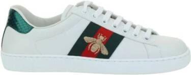 Gucci Bij Geborduurde Sneakers met Webbing Banden