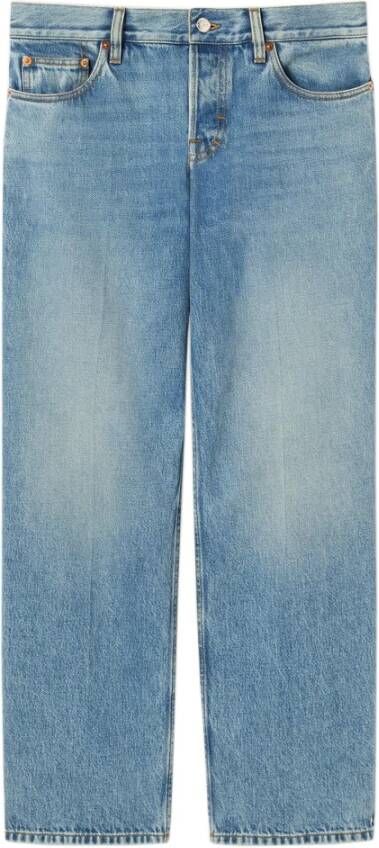 Gucci Blauwe Denim Ballerina Broek