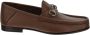 Gucci Bruine leren loafers voor heren - Thumbnail 1