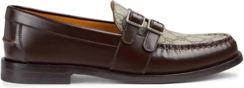Gucci Bruine Loafer Schoenen Ss22 Brown Heren