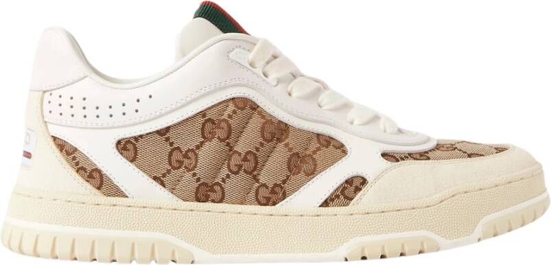 Gucci Canvas Lint Sneakers Gemaakt in Italië