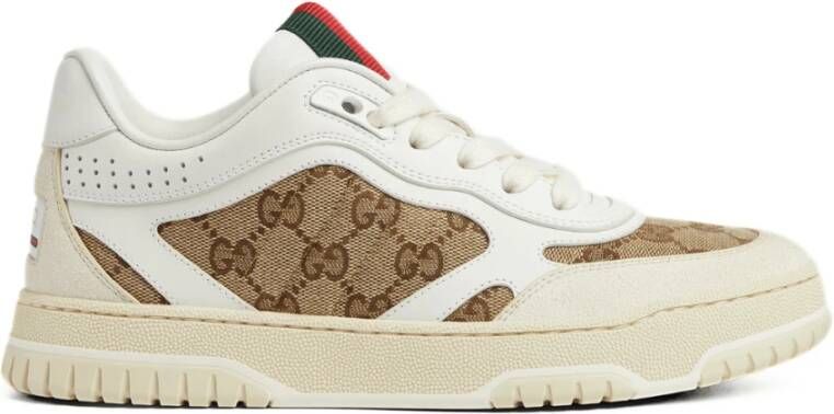 Gucci Canvas Sneaker in Wit Beige