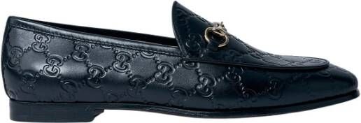 Gucci Gedebosseerde Interlocking G Leren Loafers
