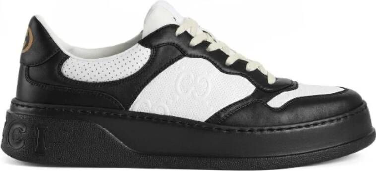 Gucci GG geëmbosseerde lage sneakers Black Heren