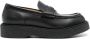 Gucci GG Logo Plaque Loafers Zwart Leer Black Heren - Thumbnail 1