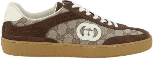 Gucci GG Sneakers met Suède Details