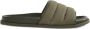 Gucci Groene Monogram Canvas Gewatteerde Sandalen - Thumbnail 1