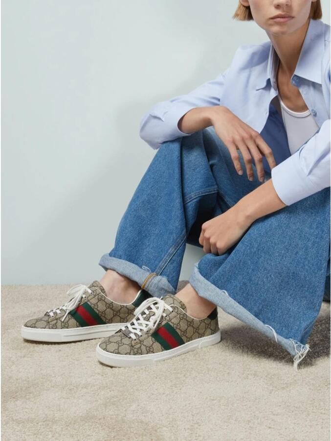 Gucci Ace GG Supreme Canvas Sneakers - Foto 2