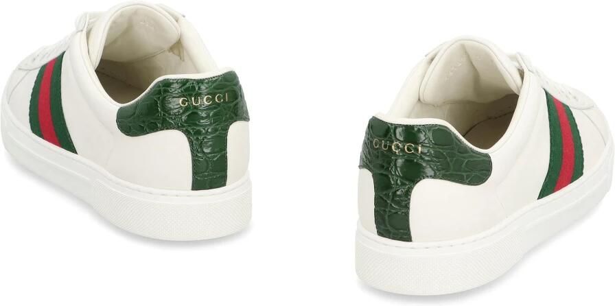 Gucci Ace Leren Low-Top Sneakers