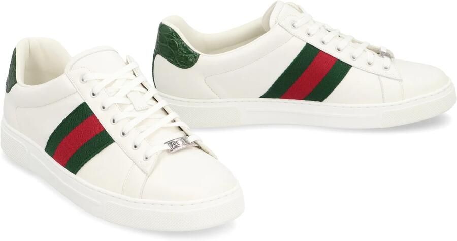Gucci Ace Leren Low-Top Sneakers - Foto 2