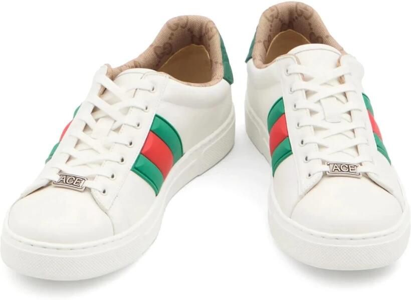 Gucci Ace leren sneaker met Web-streepdetail - Foto 2
