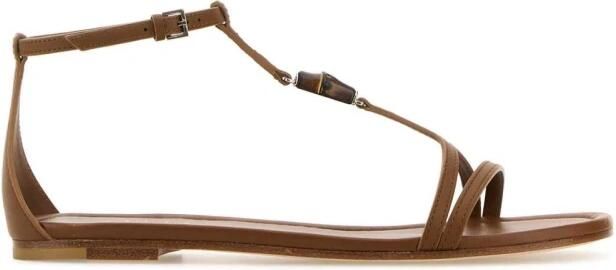 Gucci Bamboo Detail Flat Sandals