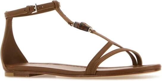 Gucci Bamboo Detail Flat Sandals - Foto 2