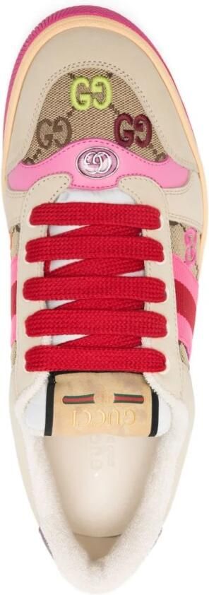 Gucci Fuchsia Leren Sneakers