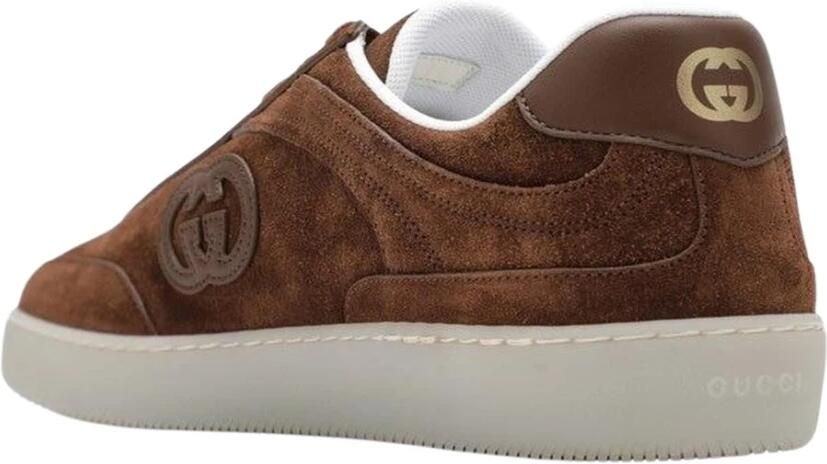 Gucci G75 Suède Low-Top Sneakers