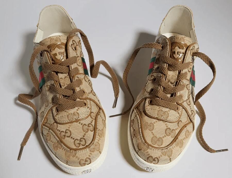 Gucci GG Supreme Web-stripe Sneakers - Foto 5