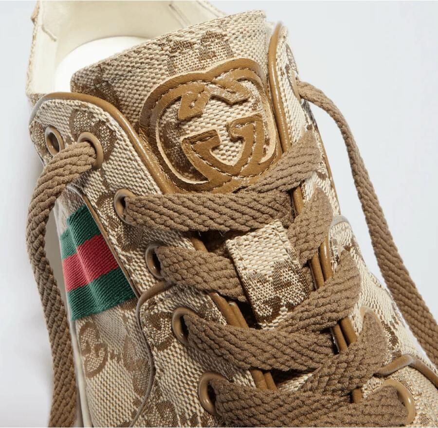 Gucci GG Supreme Web-stripe Sneakers - Foto 2