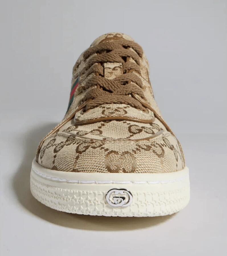 Gucci GG Supreme Web-stripe Sneakers - Foto 4
