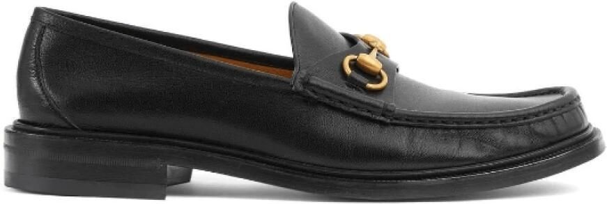 Gucci Horsebit Almond-Toe Loafers