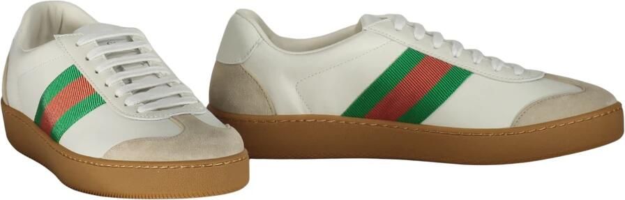 Gucci Klassieke Sneakers met Groen-Rode Streep - Foto 3