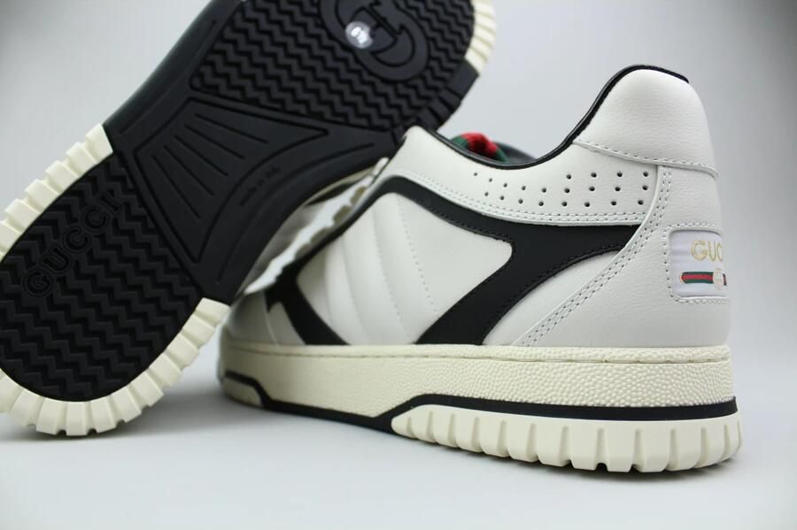 Gucci Leather Re-Web Trainer 'Wit' - Foto 5