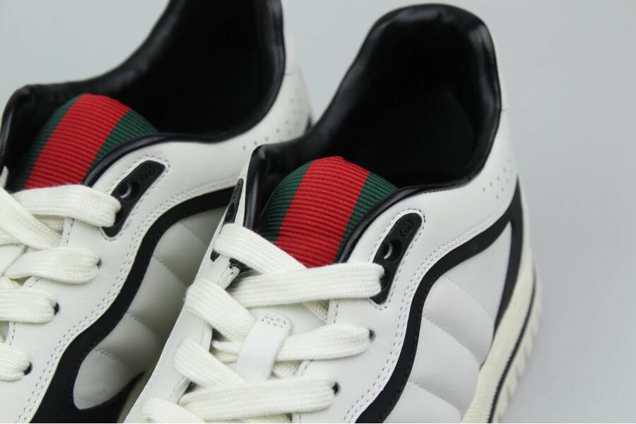 Gucci Leather Re-Web Trainer 'Wit' - Foto 3