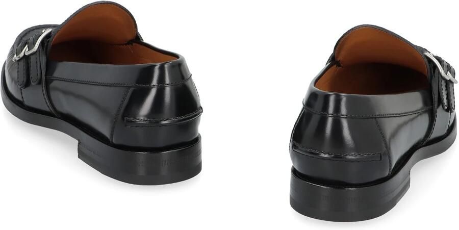 Gucci Klassieke leren loafers met jacquard-detail - Foto 2