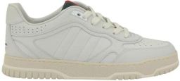 Gucci Leren Sneakers met Logo Print en Geperforeerde Neus