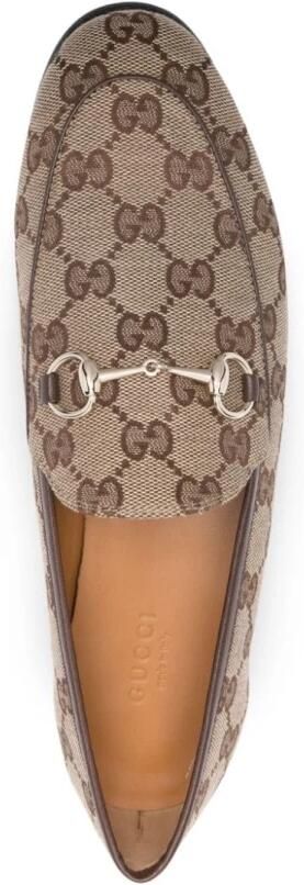 Gucci Platte schoenen Beige Canvas Instapper Beige Dames - Foto 3