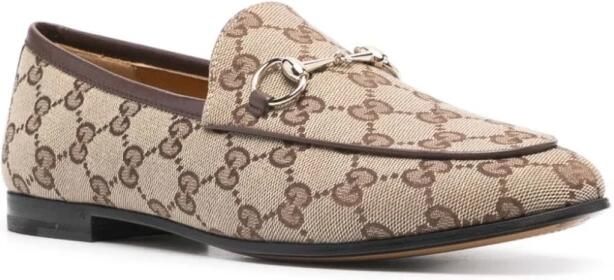 Gucci Platte schoenen Beige Canvas Instapper Beige Dames - Foto 4