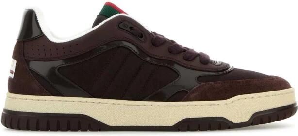 Gucci Luxe Multi-Materiaal Lage Sneakers