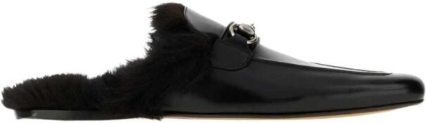 Gucci Mokkasins met paardenbit en schapenvacht