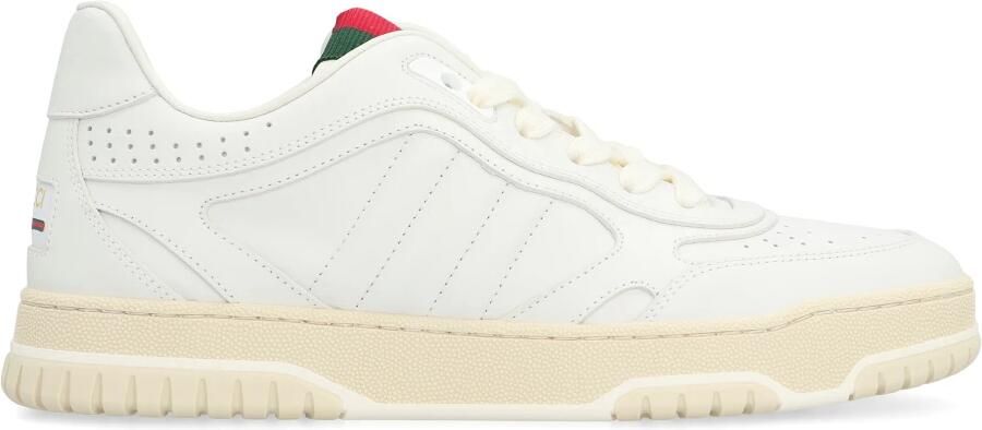Gucci Re-Web leren lage sneakers