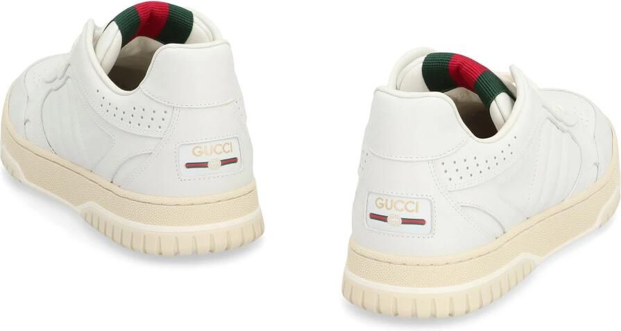 Gucci Re-Web leren lage sneakers - Foto 2