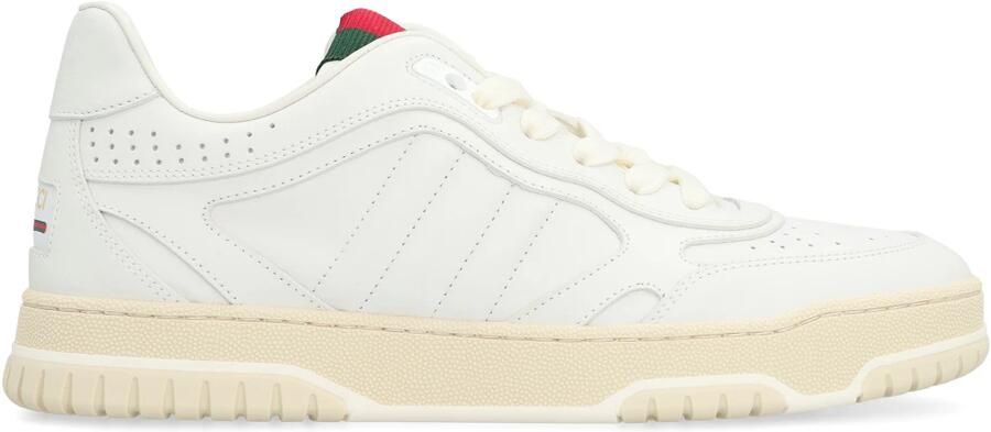 Gucci Witte Gewatteerde Panel Sneakers White Dames