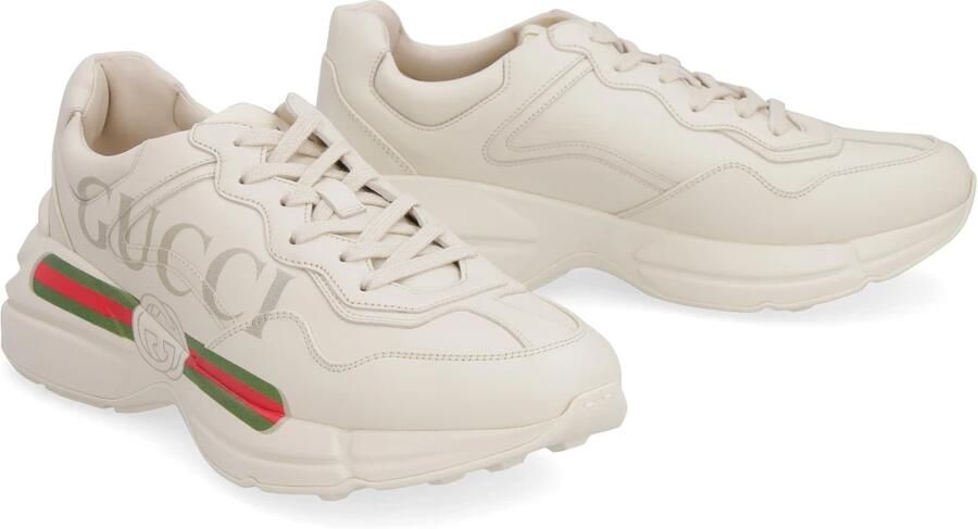 Gucci Rhyton sneaker van leer - Foto 2