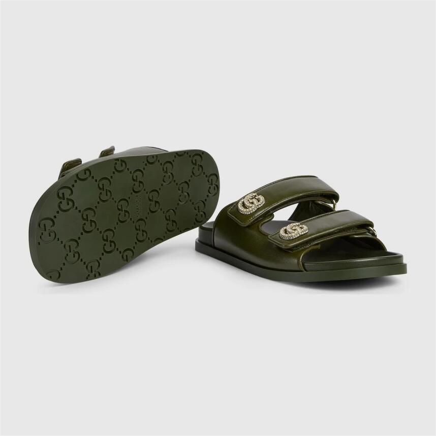 Gucci Sandalen met Kristallen Dubbele G - Foto 2