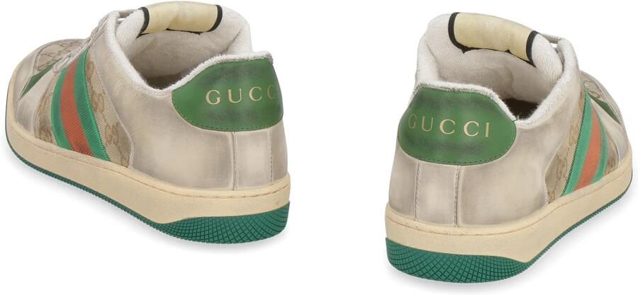 Gucci Screener sneaker met leren details en logoprint - Foto 2
