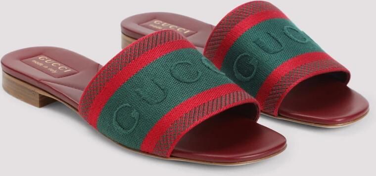 Gucci Slide Sandaal met Web