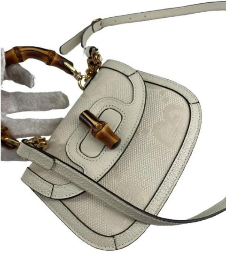 Gucci Vintage Pre-owned Bamboo 1947 Top Handle Tas - Foto 2