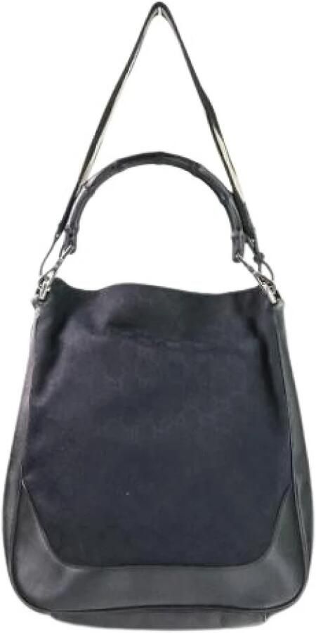 Gucci Vintage Pre-owned Bamboo GG Canvas 2way Handtas
