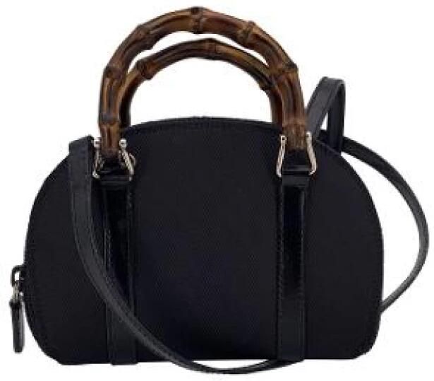 Gucci Vintage Pre-owned Bamboo Mini Schoudertas Wallet on Chain